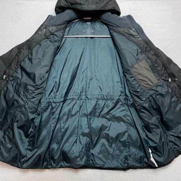 VINTAGE LL Bean Coat Womens 2X Black Goose Down Fill Puffer Hood Warm Jacket - Picture 7 of 13